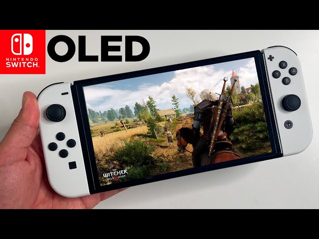 The Witcher 3 OLED Nintendo Switch Gameplay