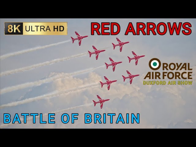 Battle of Britain Duxford Air Show 2023: Red Arrows 8K/60p