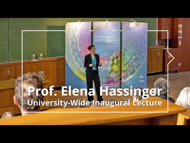 Prof. Elena Hassinger: "Unlocking the Quantum World of Superconductivity"