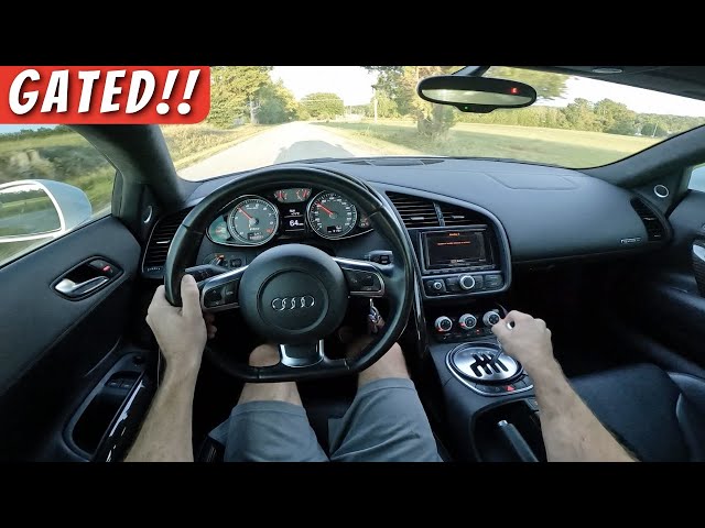 GATED Audi R8 V8: POV Drive & Exhaust | Fi Valvetronic Exhaust!