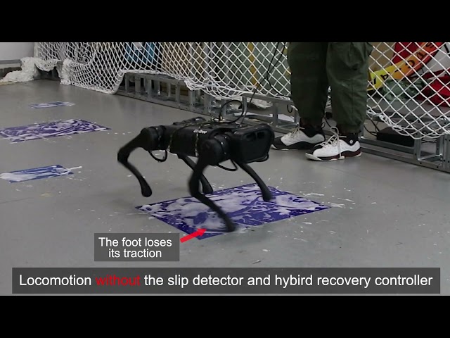 Slip Detection and Recovery for Quadruped Robots via Orthogonal Decomposition