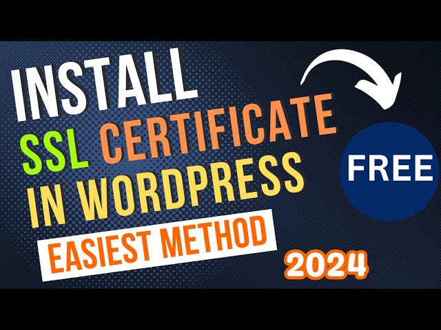 Install SSL Certificate WordPress | How to Install SSL on WordPress Website (FREE)