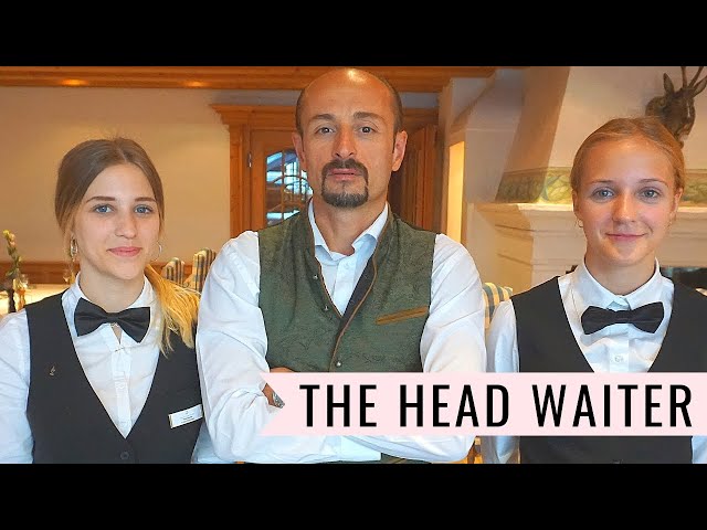 The Waiter! What it takes to be a head waiter! Restaurant service! Waiter training video!