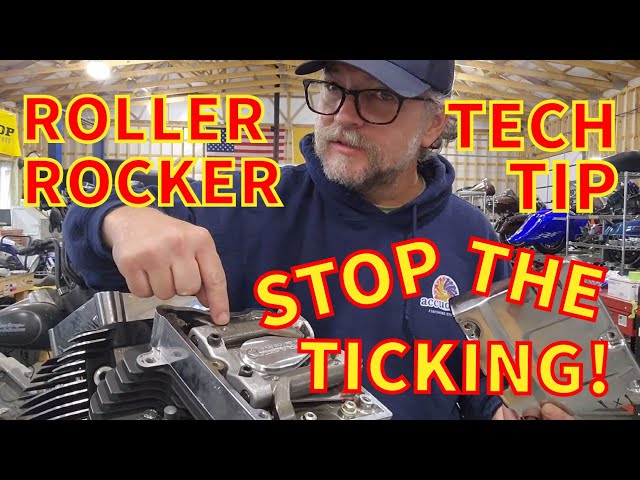 ROLLER ROCKER Tech Tip - STOP THE TICKING! - Harley Twin Cam - Baxters Garage - Kevin Baxter