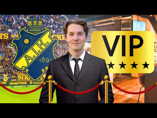 Jag testade AIK VIP PLATSER! | ALLSVENSKAN 2024