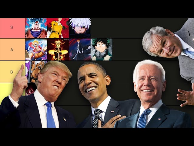 Biden, Trump, and Obama make an Strongest Anime Character Tier List (Part 1)