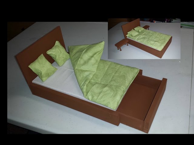 How to make a Doll Bed with Storage