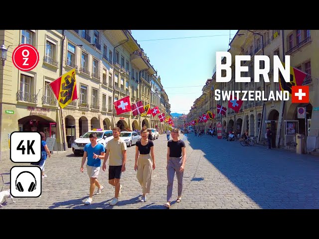 BERN - Switzerland🇨🇭 4K Walking Tour in the UNESCO Old Town | Historic City Center