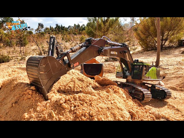 Huina 1593 at Work | RC Construction | Volvo, Double E, Wltoys Construction | Cars Trucks 4 Fun
