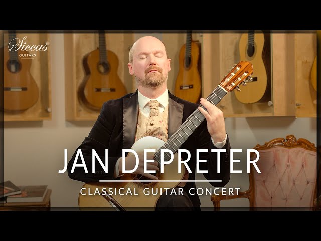 JAN DEPRETER - Classical Guitar Concert | Albeniz, Joaquin Rodrigo, Turina, Torroba | Siccas Guitars