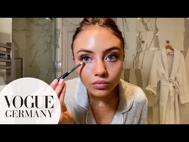 Leni Klum Shares Her Glowy Makeup Look & Eyelash Hack | Beauty Secrets I VOGUE Germany