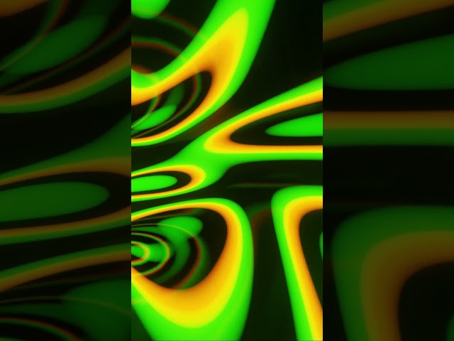 #abstract #background Video 4k VJ #loop NEON Green Yellow Metallic Tunnel Screensaver #visual  #asmr