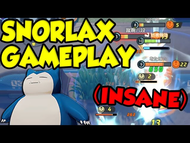 SNORLAX IS FILTHY! Pokemon UNITE Snorlax Gameplay Showcase! (#1)