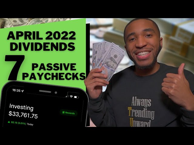 7 Dividend Checks April 2022 | $33,000 Portfolio
