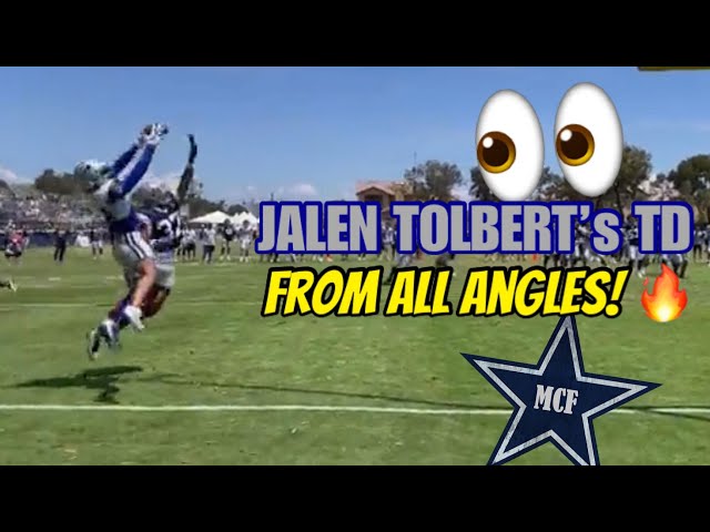 JALEN TOLBERT ✭ HIGHLIGHT TOUCHDOWN CATCH! 🔥 #COWBOYS WR Improving In 2nd Year At 2023 TRAINING CAMP