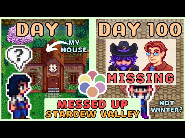 I played 100 days of MESSED UP Stardew Valley  - Archipelago Randomizer Mod [FULL FIRST YEAR]