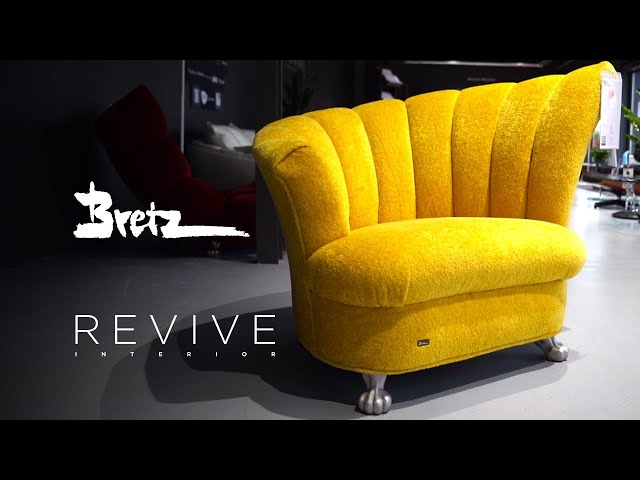 Bretz – Stoff Sessel Gelb | Revive Interior Showroom