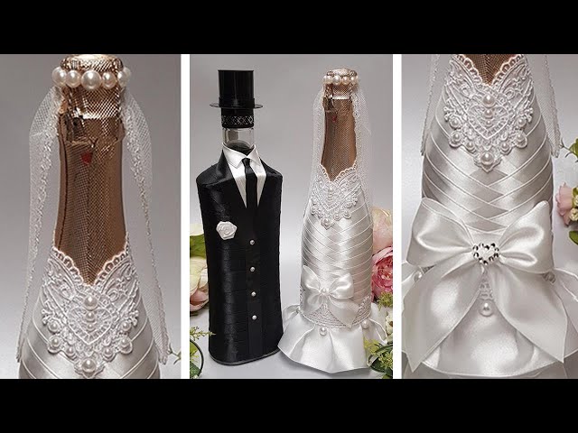 🌹 DIY wedding bottle decor💕 Master class💕