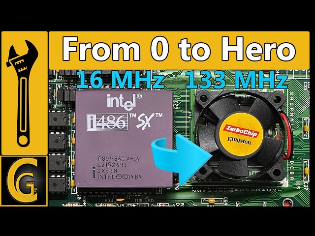 Intel 486SX-16MHz Benchmark and Upgrade to Kingston Turbochip at 133MHz (AMD 5x86-133)