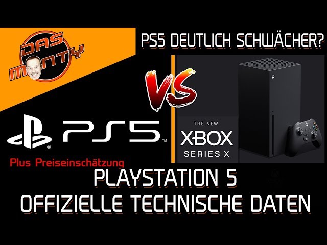 Sony Playstation 5 - Offizielle Technische Daten | PS5 langsamer als Xbox Series X | DasMonty