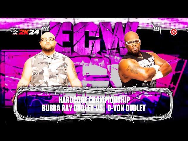 WWE 2K24: Bubba Ray Dudley vs. D-Von Dudley (Table Match) | DLC 1: ECW Punk Pack