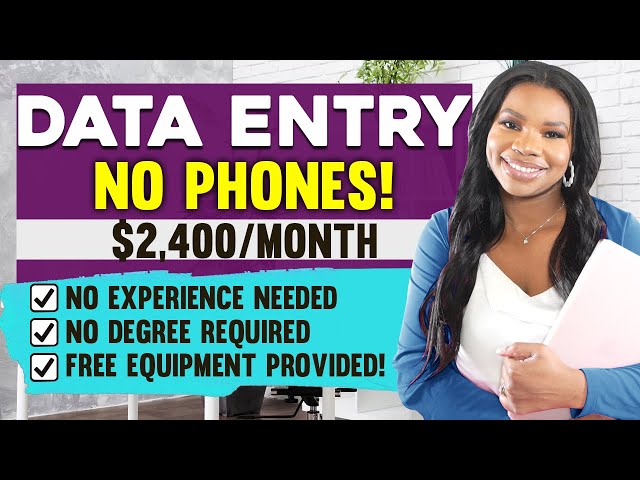 📵 *No Phones!* $2400/Month Easy Data Entry Online Job: Review Patient Files + Free Equipment!