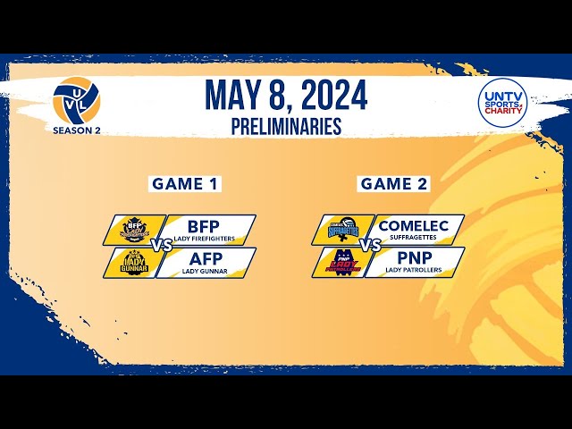 LIVE FULL GAMES: UNTV Volleyball League Season 2 Prelims at Paco Arena, Manila | May 08, 2024