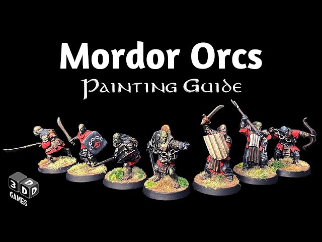 How to Paint Mordor Orcs - Middle Earth Strategy Battle Game