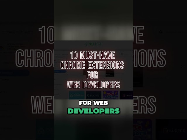 Supercharge Your Web Development with These Chrome Extensions | Web Dev Tips