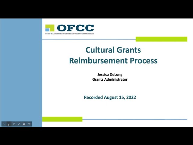 Cultural Grants Reimbursement Process