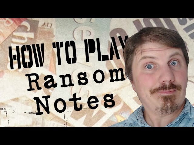 How to play Ransom Notes: Party Games