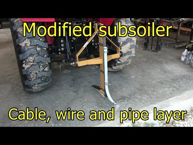 Subsoiler - modified cable, wire and pipe burier/layer