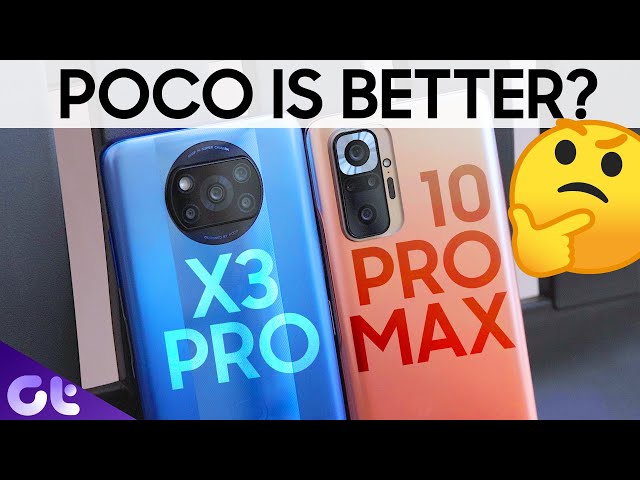 POCO X3 Pro vs Redmi Note 10 Pro Max Camera Comparison | Interesting Results! | Guiding Tech