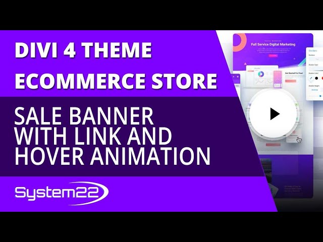Divi 4 Ecommerce Sale Banner With Link And Hover Animation 😎