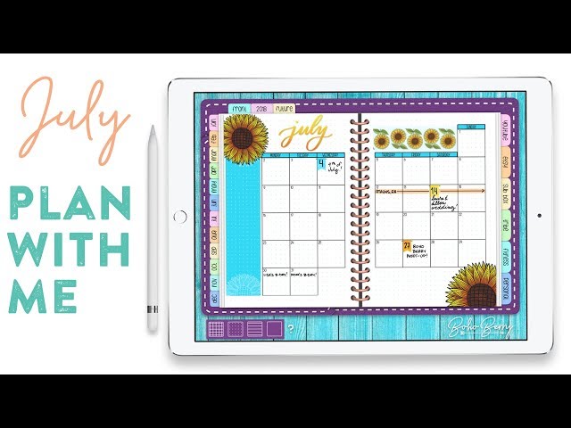 Digital Plan With Me: July, 2018