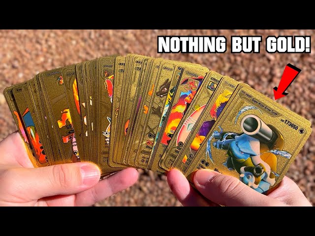 I Found The Weirdest Pokemon Cards Box That Contained OVER 50 GOLD ULTRA RARES!