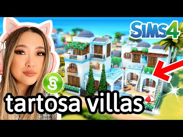 building wedding villas in Tartosa in the Sims 4: For Rent Around the World Build Series Episode 12