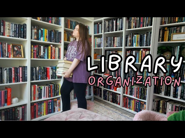MY DREAM LIBRARY 📚 clean and organize my bookshelves with me