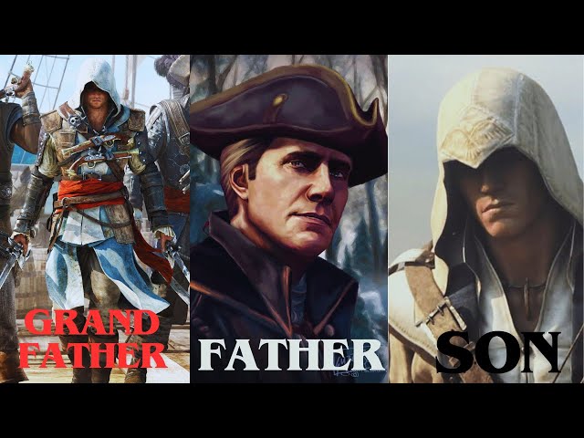 Combat compersion - Grandfather VS Father VS Son - AC 4 Black Flag VS AC 3 remastered