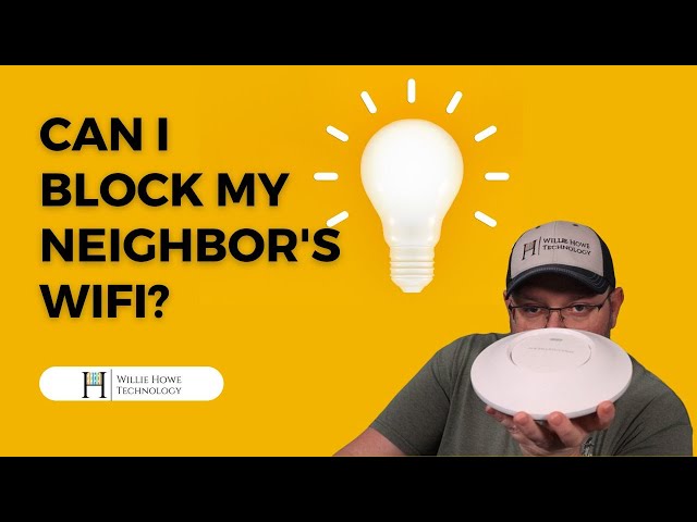 Can I jam or block my neighbors WiFi?