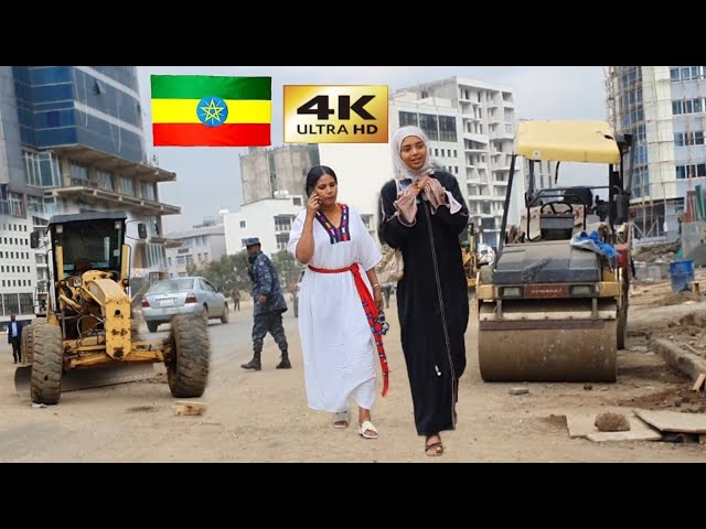 ፒያሳ ዛሬ , 🇪🇹 Addis Ababa walking Tour 2024 , Ethiopia [4K]