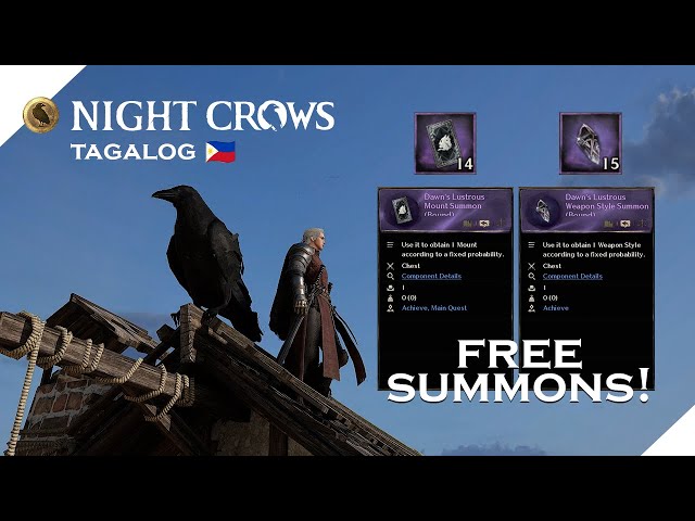 Night Crows: ALL 29 Taylor's Crow LOCATIONS (Libreng Summons!) | Tagalog