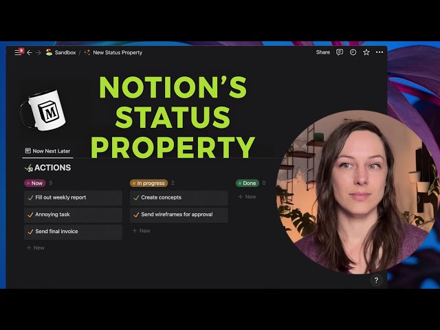 Notion's New STATUS property - Task Management