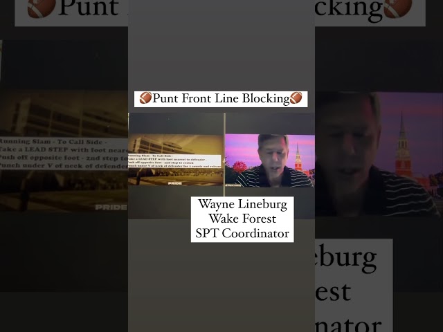 Punt Frontline Blocking with Wayne Lineburg (Wake Forest Special Teams Coordinator)