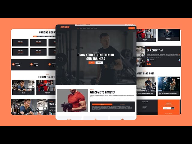 Gym Website Design using HTML, CSS, and JS (Free Source Code)