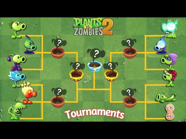 Pvz 2 Tournament All PEASHOOTER - Who 's Strongest PEA Plant?