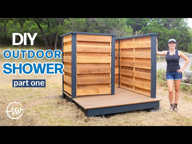 How To Build An Outdoor Shower | Part 1 | DIY Framing