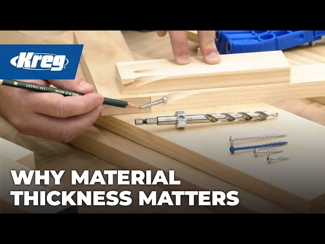 Kreg® 300-Series Pocket-Hole Jigs: Why Material Thickness Matters