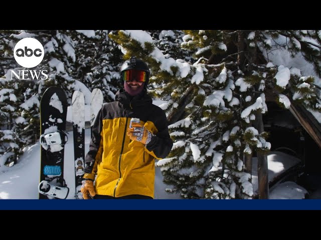 Skier rescues snowboarder buried head-first in snow l GMA
