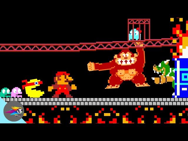 If Mario Pac-Man and Donkey kong are in same place(Face-Off)
